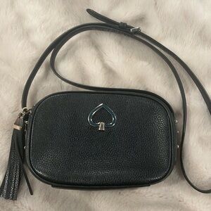 Kate Spade Crossbody, black leather purse